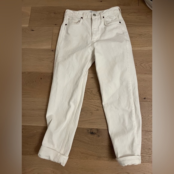 White Zara high rise jeans - Picture 4 of 4